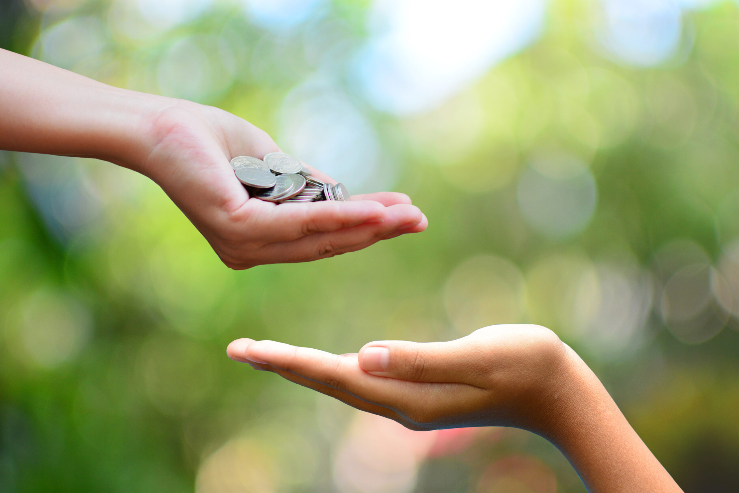 Money,On,Hand,Philanthropy,Concept,Give,Donate,Charity,Finance,And